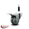 Service Caster 3'' Gray Poly Swivel 7/8'' Expanding Stem Caster Total Lock Brake SCC-EXTTL20S314-PPUB-78 - alternate 2